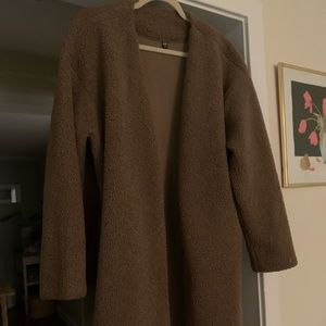 Uniqlo Brown Teddy Coat XXL